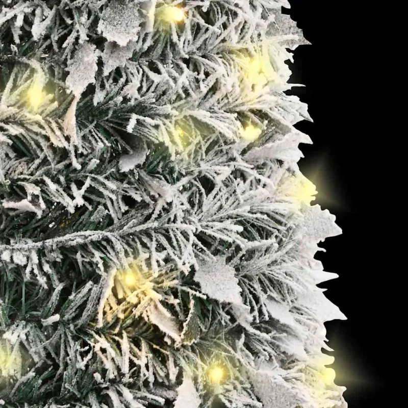 Išskleidžiama dirbtinė Kalėdų eglutė su sniegu, 120cm, 50 LED