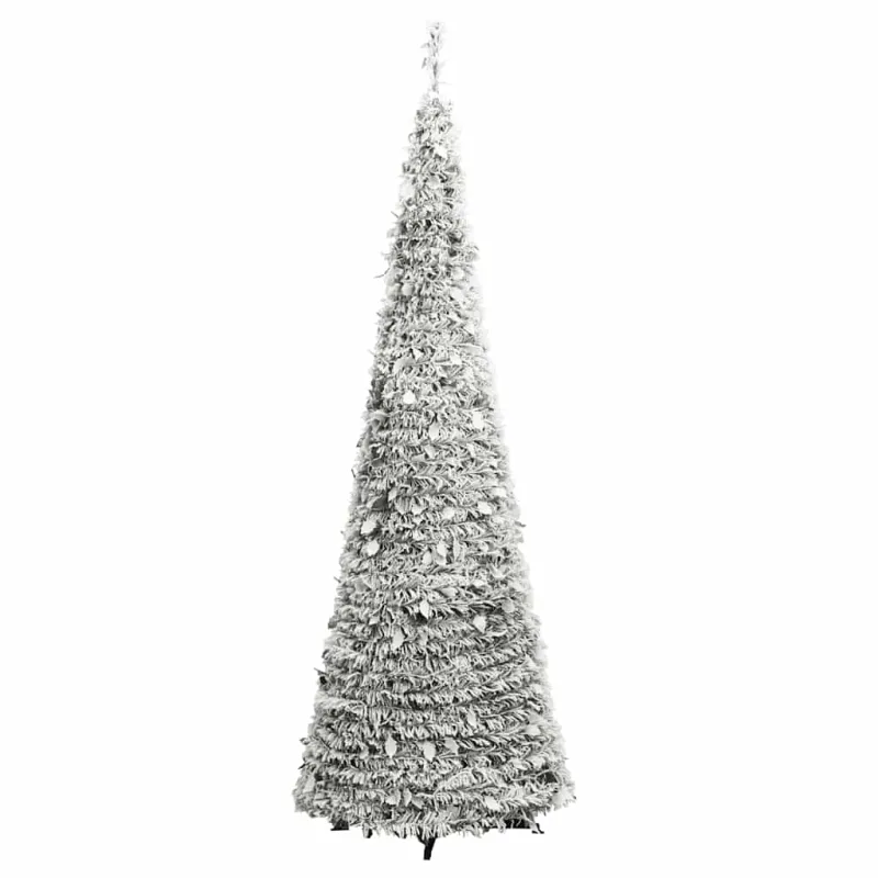Išskleidžiama dirbtinė Kalėdų eglutė su sniegu, 150cm, 100 LED
