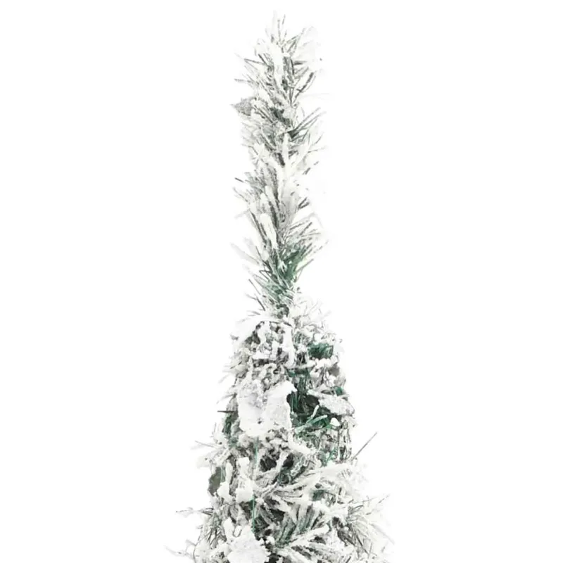 Išskleidžiama dirbtinė Kalėdų eglutė su sniegu, 180cm, 150 LED