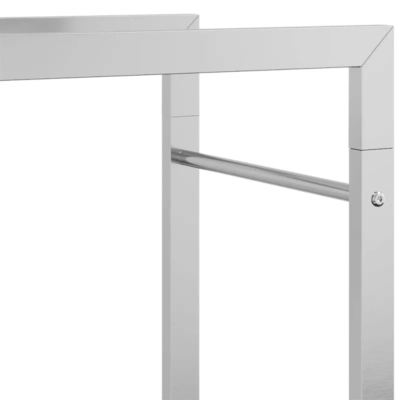 Stovas malkoms, 50x28x132 cm, nerūdijantis plienas
