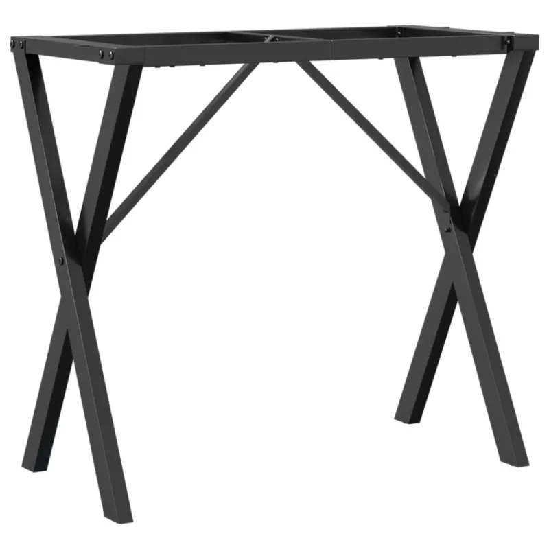 Valgomojo stalo kojos, 80x40x73cm, plieninis, X formos rėmas