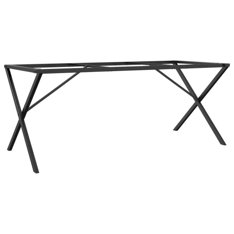 Valgomojo stalo kojos, 160x80x73cm, plieninis, X formos rėmas