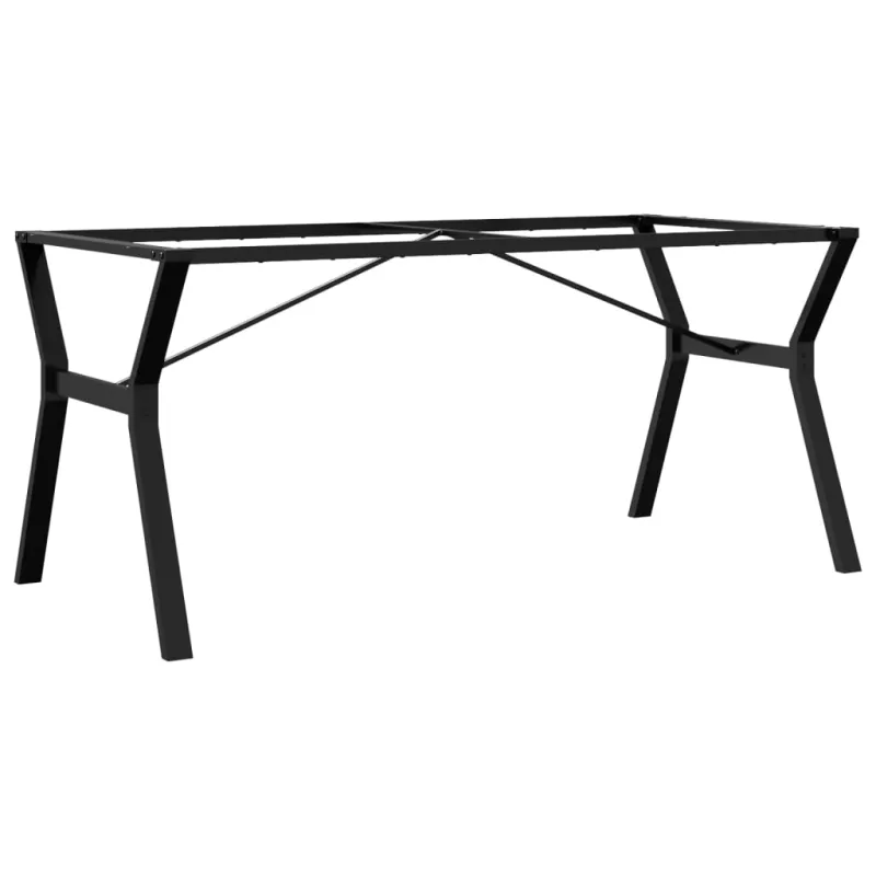 Valgomojo stalo kojos, 160x80x73cm, plieninis, Y formos rėmas