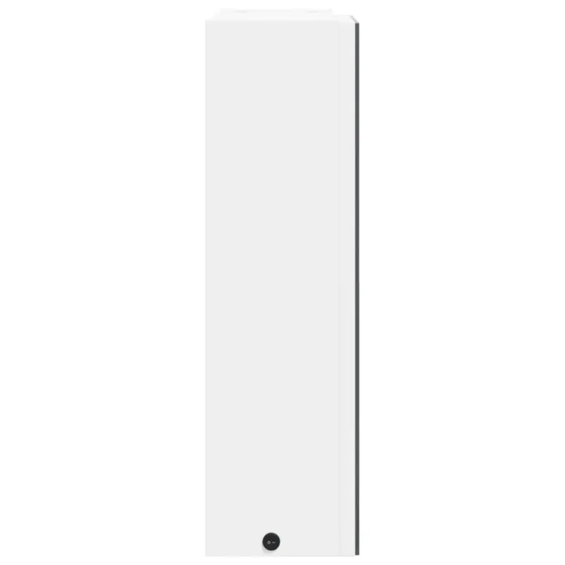 Veidrodinė vonios kambario spintelė su LED, balta, 45x13x52cm