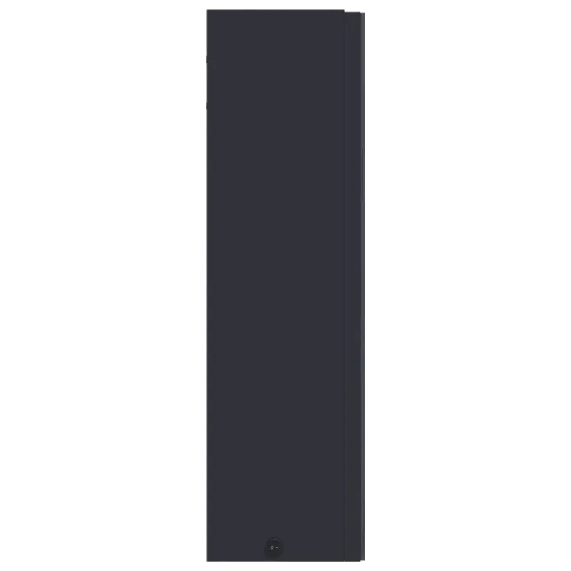 Veidrodinė vonios kambario spintelė su LED, pilka, 60x13x52cm