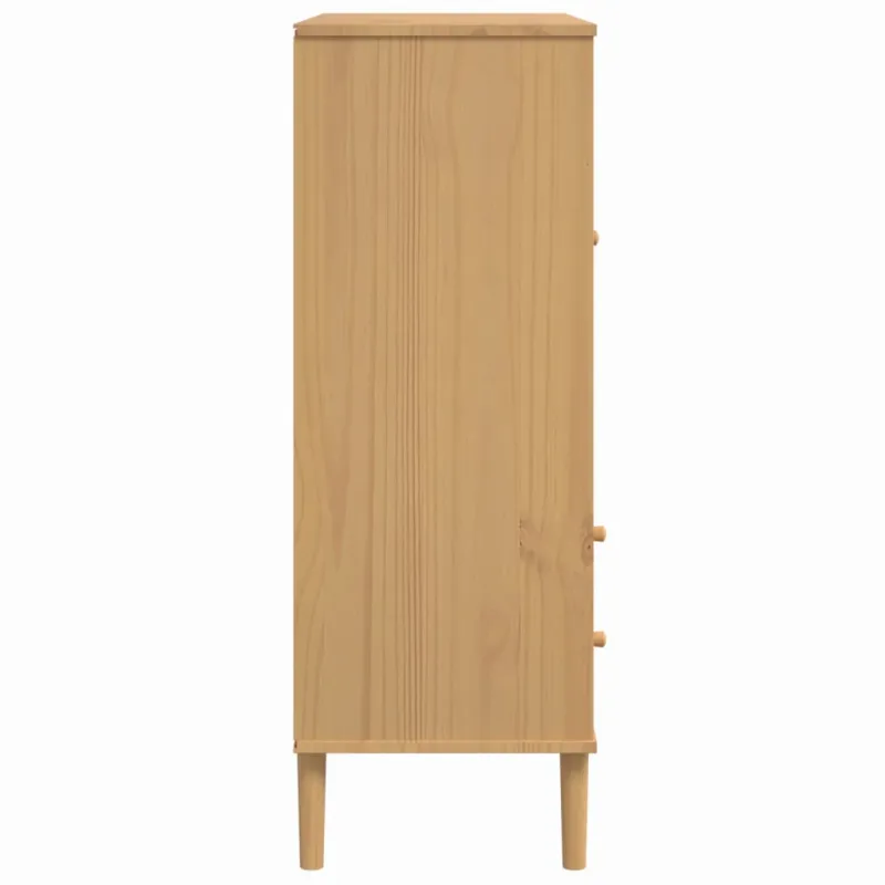 Komoda SENJA, ruda, 90x40x112cmcm, pušies masyvas