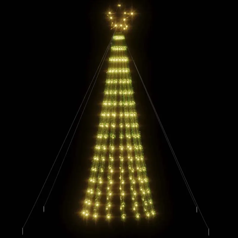 LED Kalėdų eglutė 275 LED Šiltai Balta 180 cm