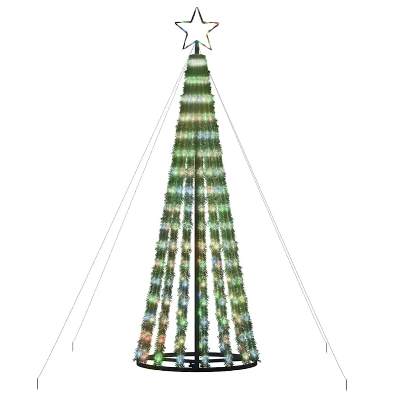 LED Kalėdų eglutė 275 LED Spalvingi 180 cm