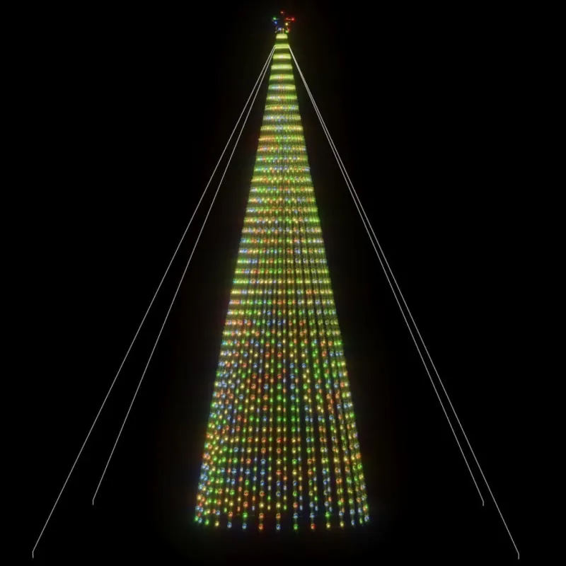LED Kalėdų eglutė 1544 LED Spalvingi 500 cm