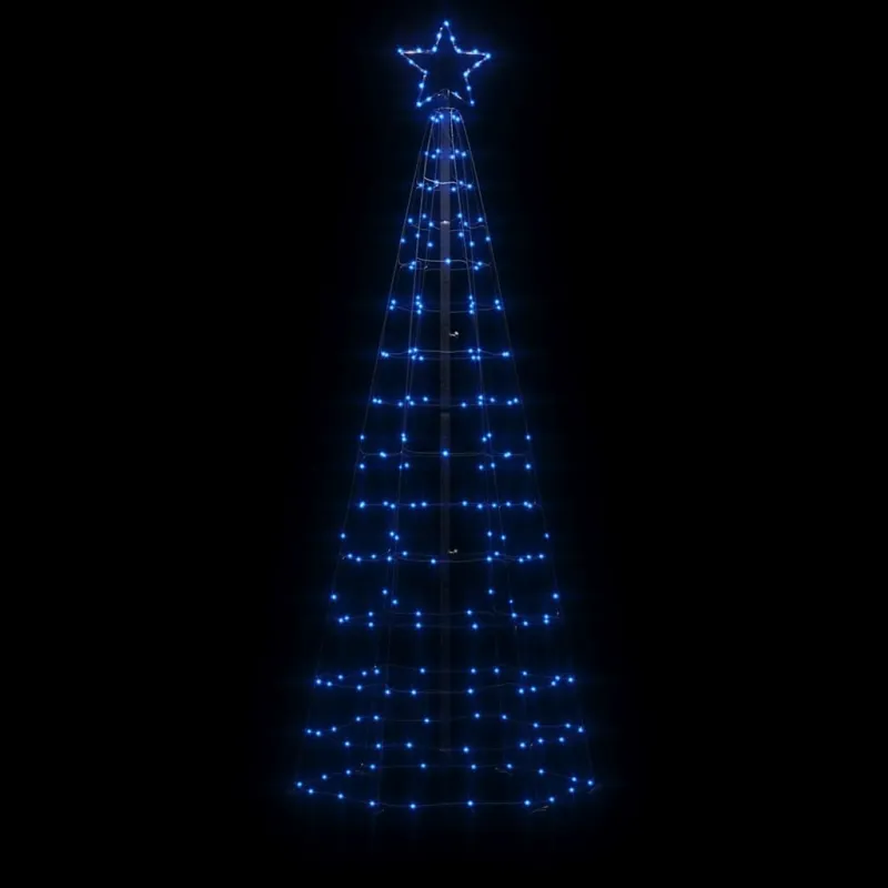 LED Kalėdų eglutė su smaigaliais 220 LED Mėlyna 180 cm