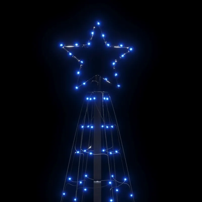 LED Kalėdų eglutė su smaigaliais 220 LED Mėlyna 180 cm