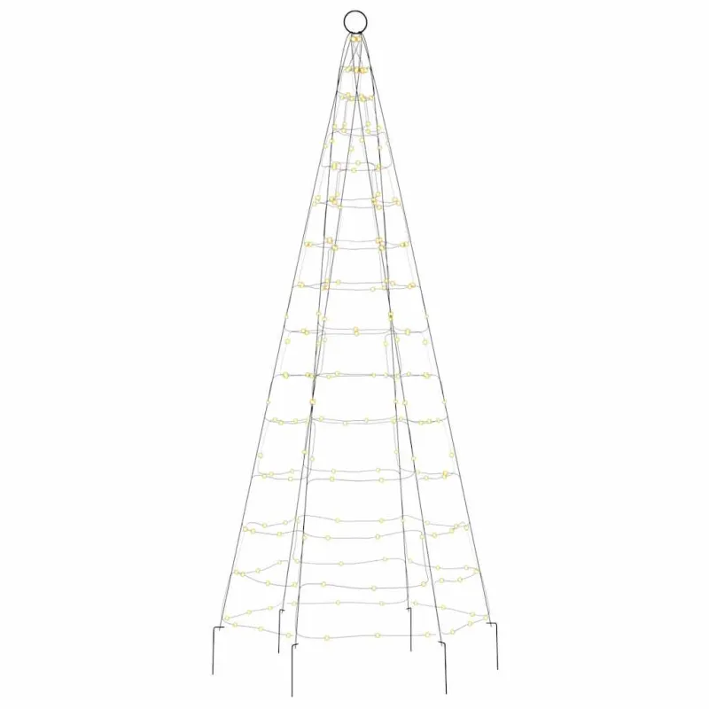 LED Kalėdų eglutė 200LED Šiltai balta 180cm