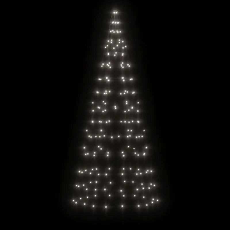 LED Kalėdų eglutė 200LED šaltai balta 180cm