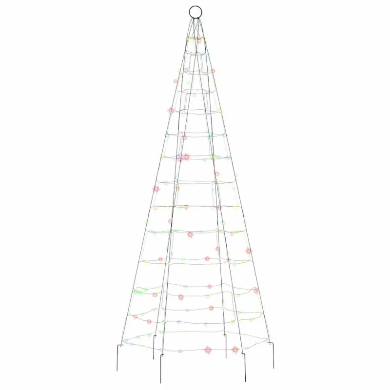 LED Kalėdų eglutė 200 LED Spalvingi 180 cm