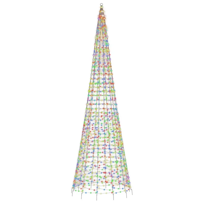 LED Kalėdų eglutė 1534 LED Spalvingi 500 cm