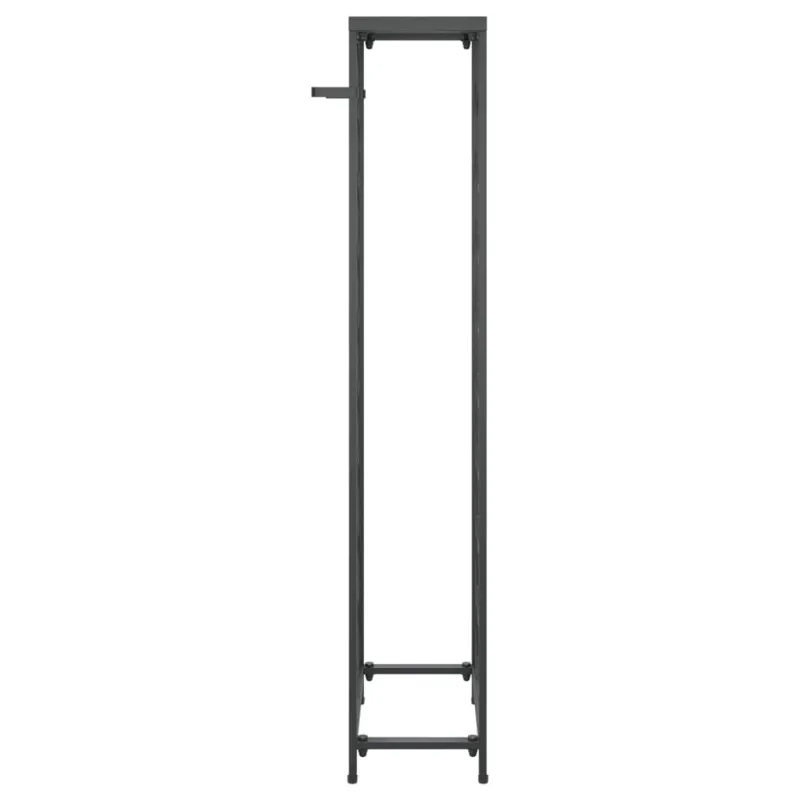 Vyno laikiklis 27 buteliams, juodas, 34x18x100cm, kalta geležis