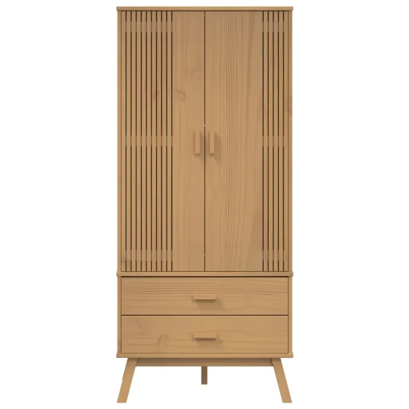 Drabužių spinta OLDEN, ruda, 76,5x53x172cm, pušies masyvas