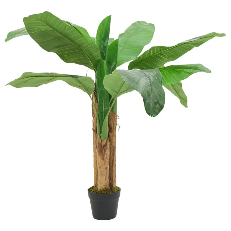 Dirbtinis bananmedis, žalios spalvos, 120cm, 9 lapai