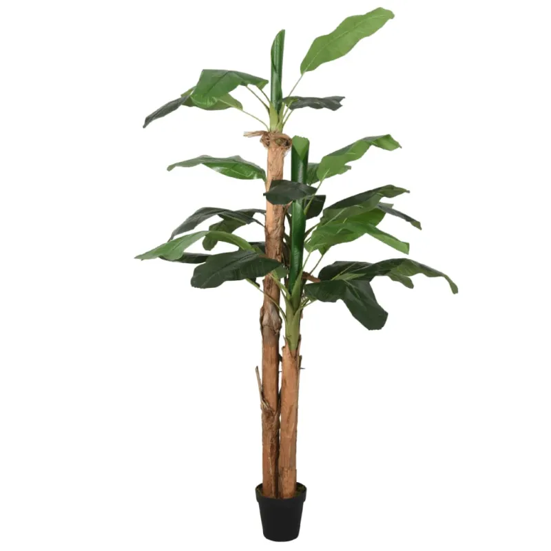 Dirbtinis bananmedis, žalios spalvos, 180cm, 19 lapai