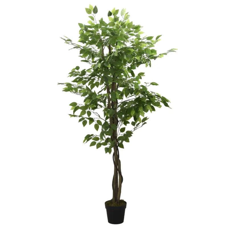 Dirbtinis fikusas, žalios spalvos, 120 cm, 630 lapai