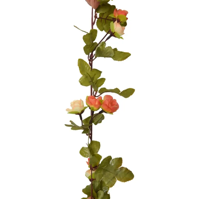 Gėlių girliandos, 6vnt., saulėlydžio raudonos, 215cm