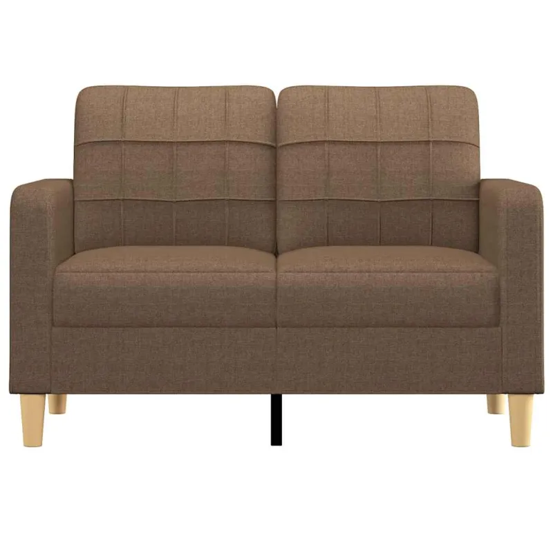 Dvivietė sofa, rudos spalvos, 120cm, audinys