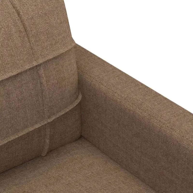 Trivietė sofa, rudos spalvos, 180cm, audinys