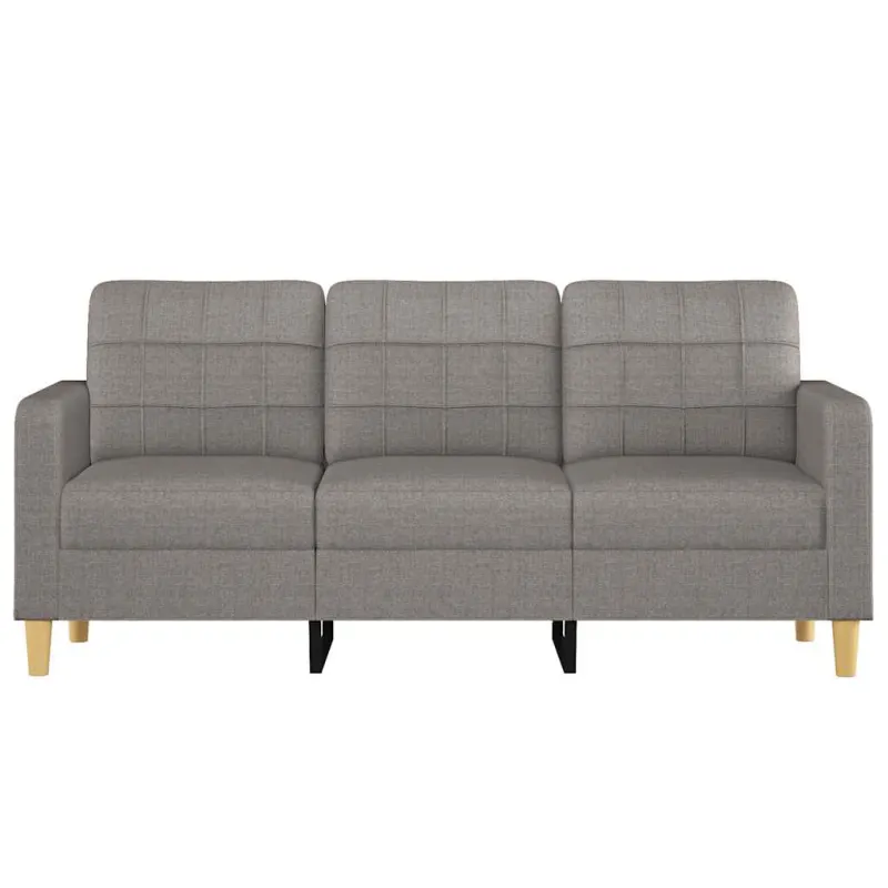 Trivietė sofa, taupe spalvos, 180cm, audinys