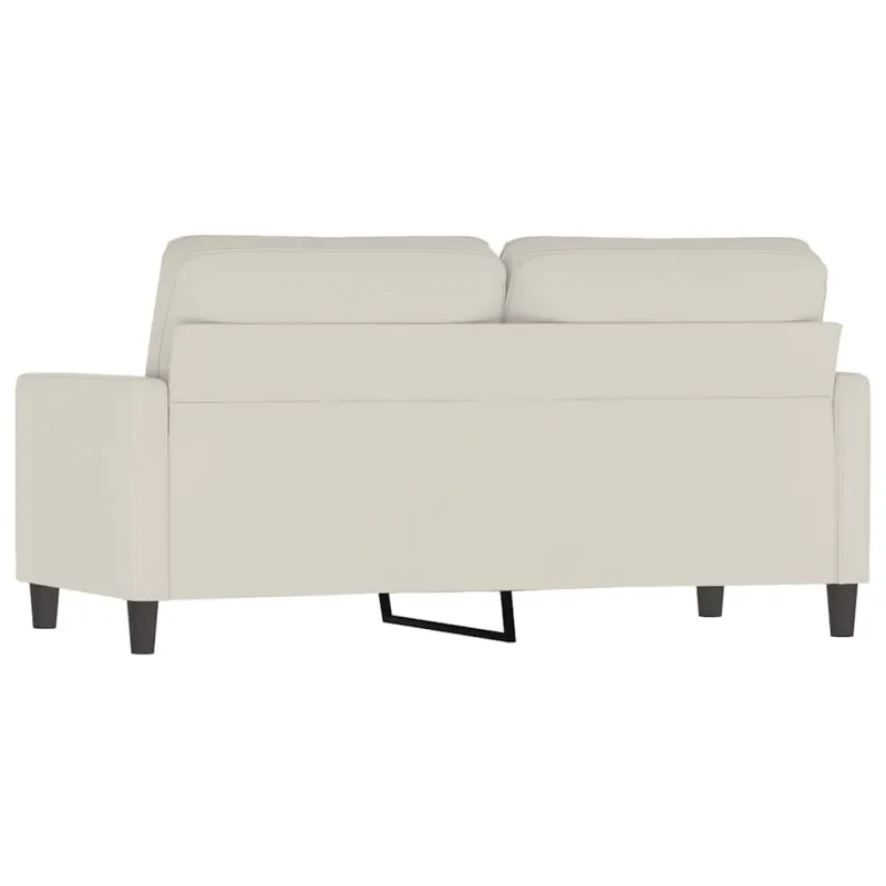 Dvivietė sofa, kreminės spalvos, 140cm, aksomas