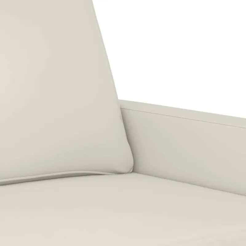 Dvivietė sofa, kreminės spalvos, 140cm, aksomas