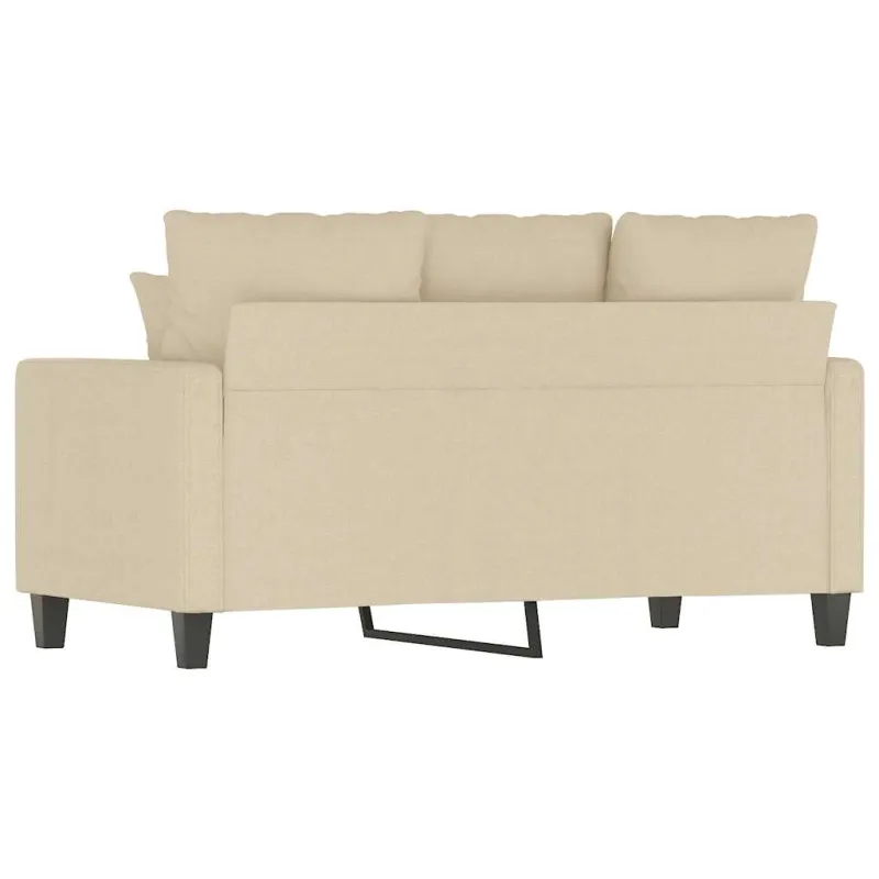 Dvivietė sofa, kreminės spalvos, 120cm, audinys