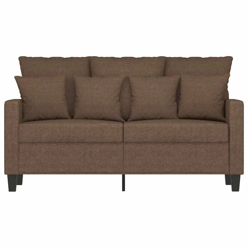 Dvivietė sofa, rudos spalvos, 120cm, audinys