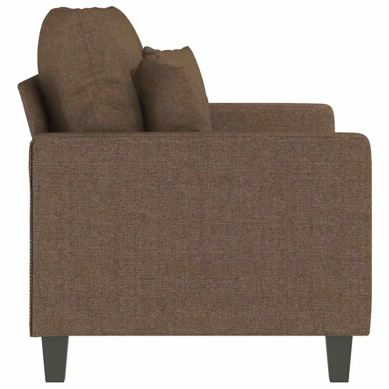 Dvivietė sofa, rudos spalvos, 120cm, audinys