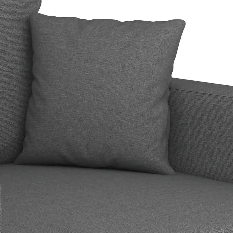 Dvivietė sofa, tamsiai pilkos spalvos, 140cm, audinys