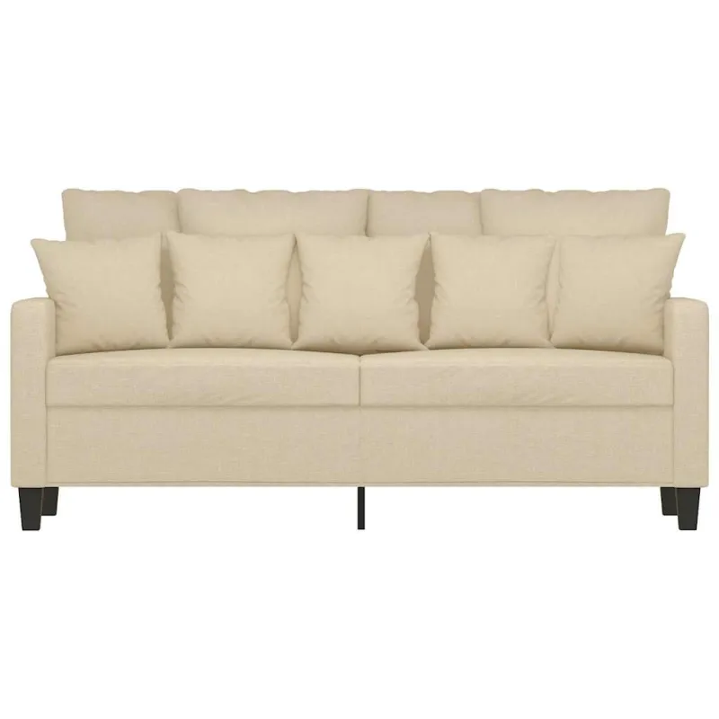 Dvivietė sofa, kreminės spalvos, 140cm, audinys