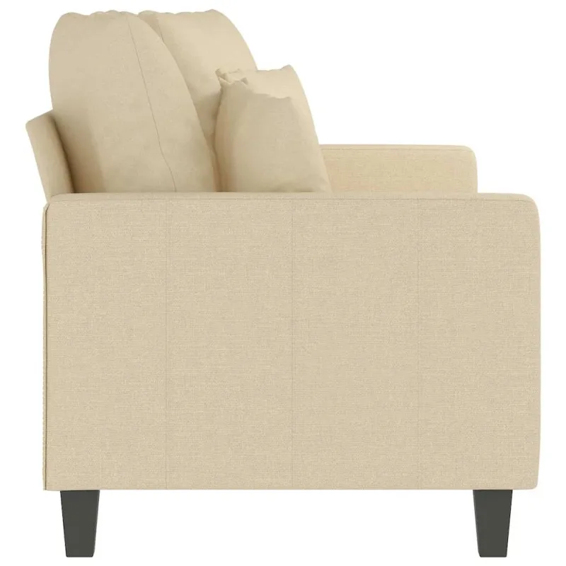 Dvivietė sofa, kreminės spalvos, 140cm, audinys