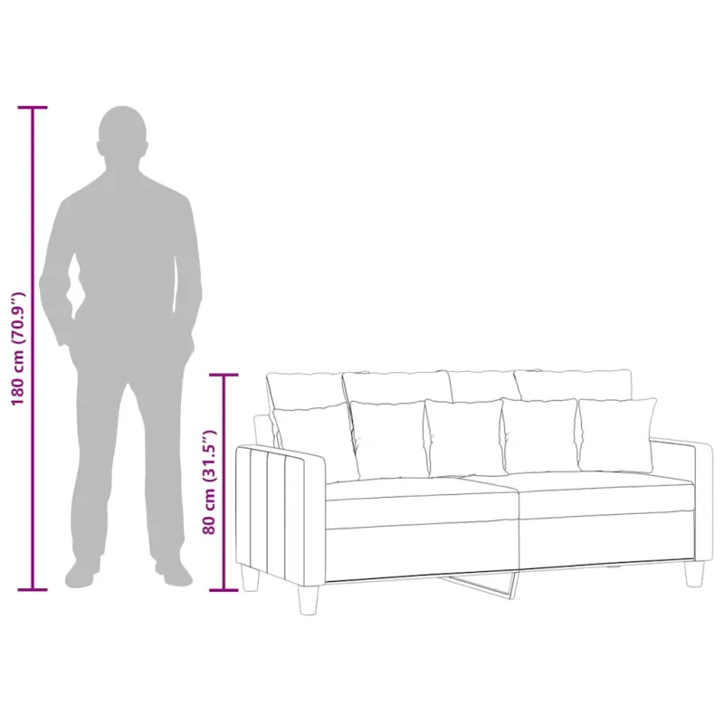 Dvivietė sofa, raudonojo vyno spalvos, 140cm, audinys
