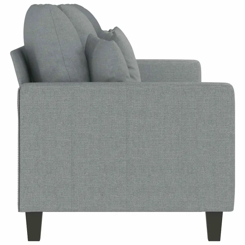 Trivietė sofa, šviesiai pilkos spalvos, 180cm, audinys