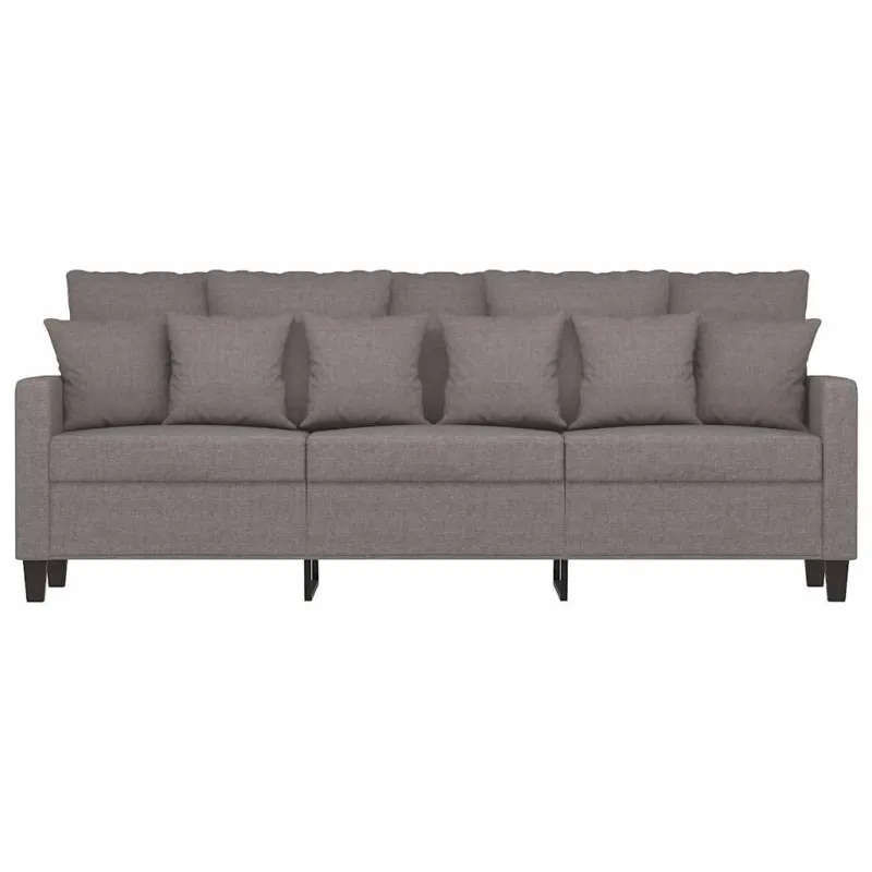 Trivietė sofa, taupe spalvos, 180cm, audinys