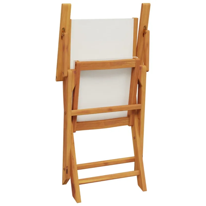 Bistro-ruokailuryhmä, 3 osaa, kermainen, kangas ja puu