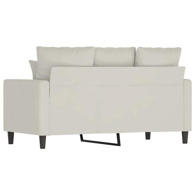 Dvivietė sofa, kreminės spalvos, 120cm, aksomas