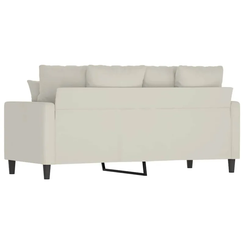 Dvivietė sofa, kreminės spalvos, 140cm, aksomas