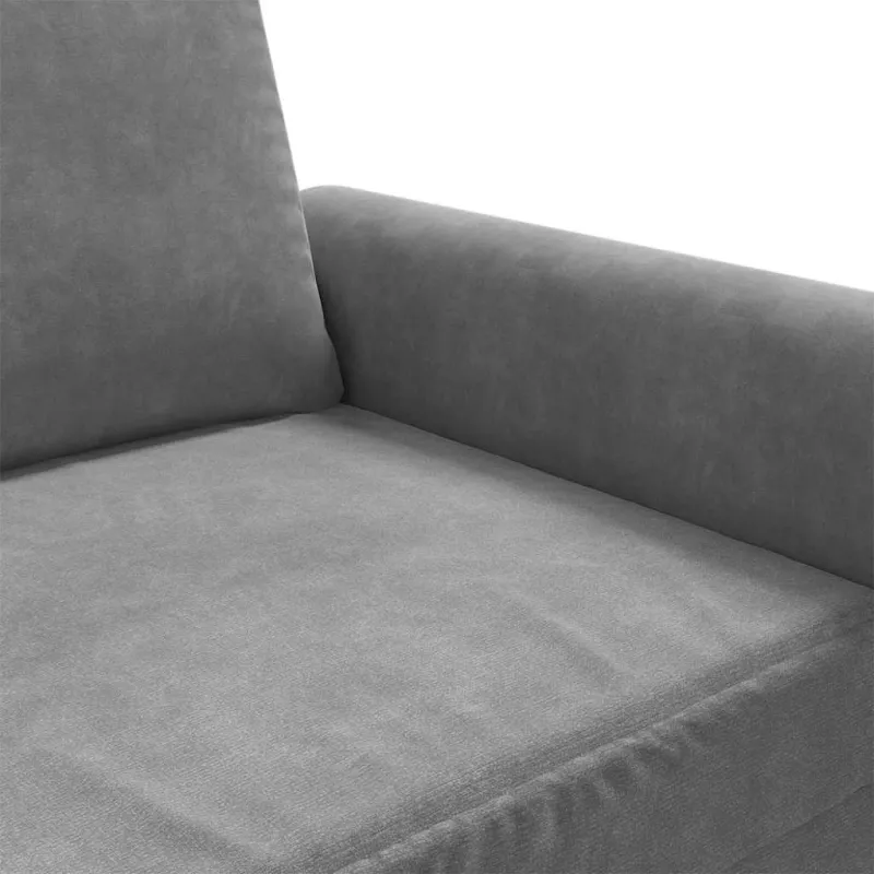 Dvivietė sofa, tamsiai pilkos spalvos, 120cm, aksomas