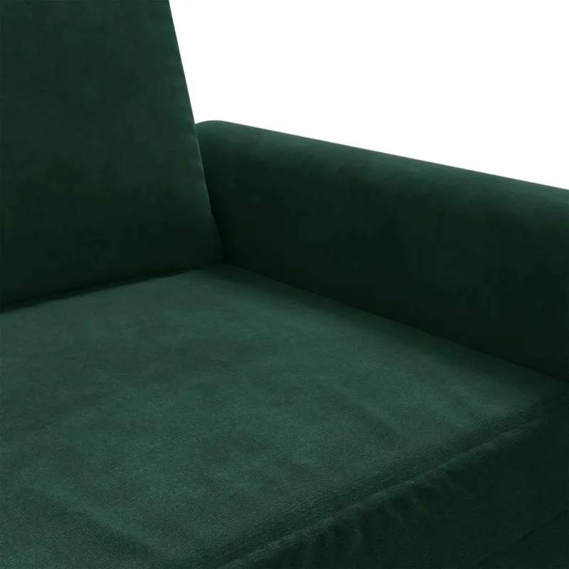 Dvivietė sofa, tamsiai žalios spalvos, 120cm, aksomas