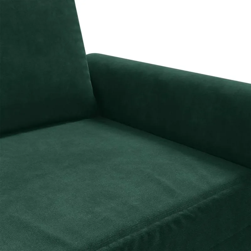 Dvivietė sofa, tamsiai žalios spalvos, 140cm, aksomas