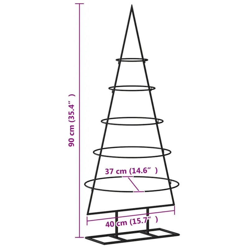 Metalinis Kalėdų medis | 90 cm Milteliniu būdu padengtas plienas