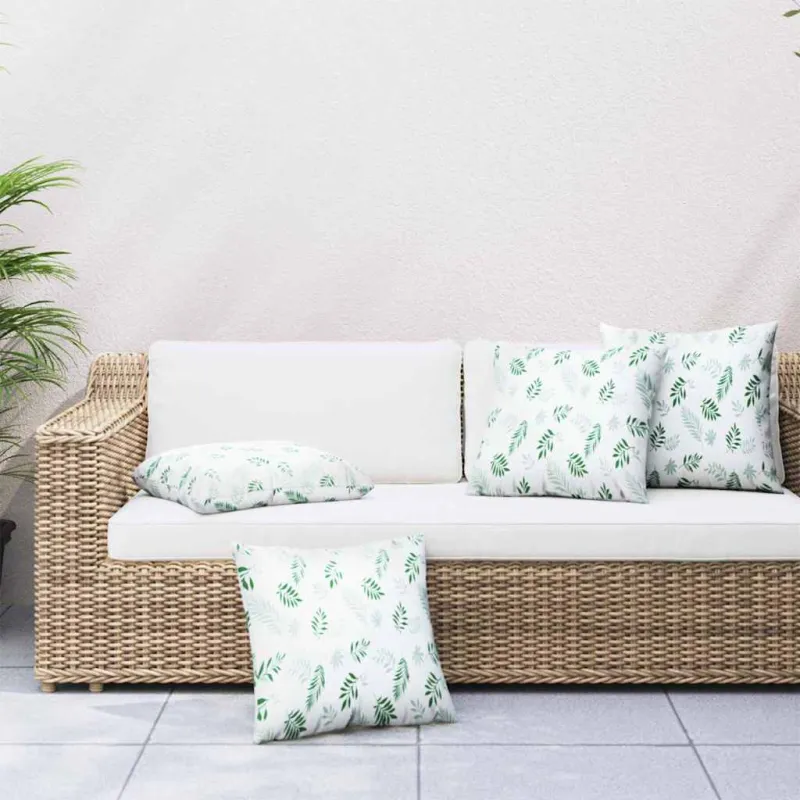 Išsklaidymo pagalvės Lapelis 4 pcs Lapų raštas 40 x 40 cm