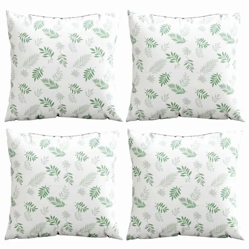 Išsklaidymo pagalvės Lapelis 4 pcs Lapų raštas 40 x 40 cm