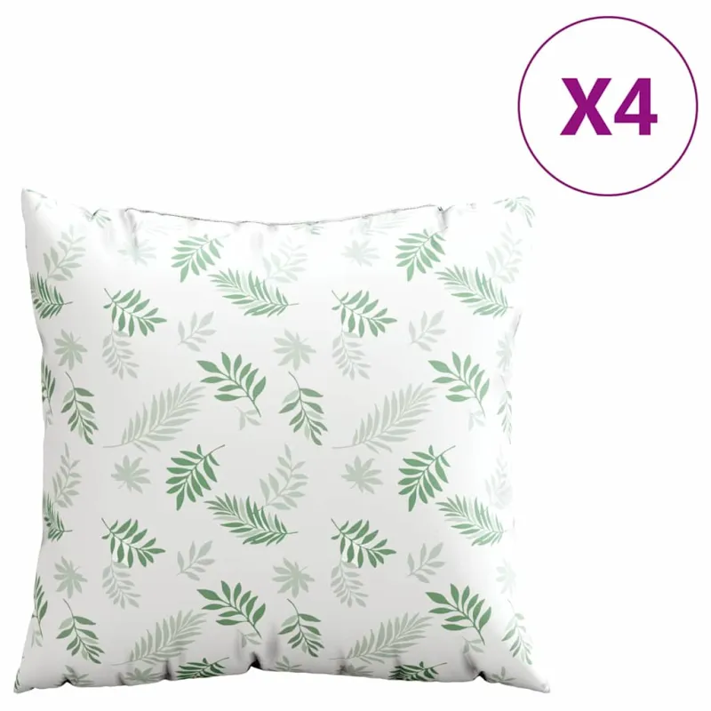Išsklaidymo pagalvės Lapelis 4 pcs Lapų raštas 50 x 50 cm
