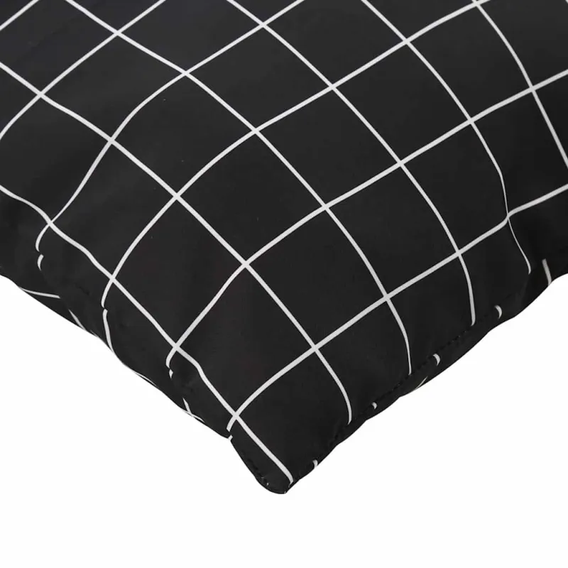 Išsklaidymo pagalvės 4 pcs Juodas raštuotas 60 x 60 cm